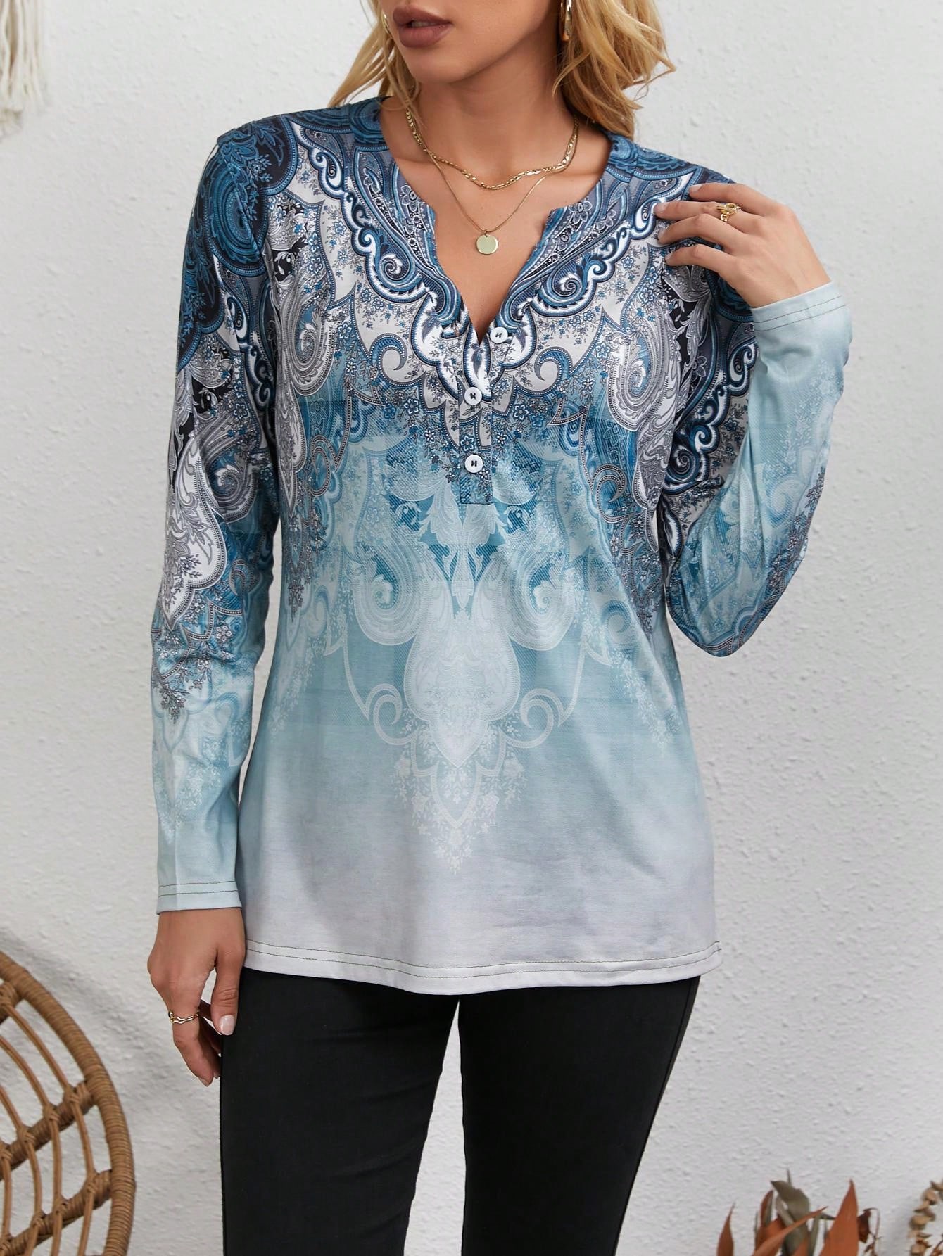 Women's Ethnic-Style Top: Vint - Ethnic Fashion Style recension och pris