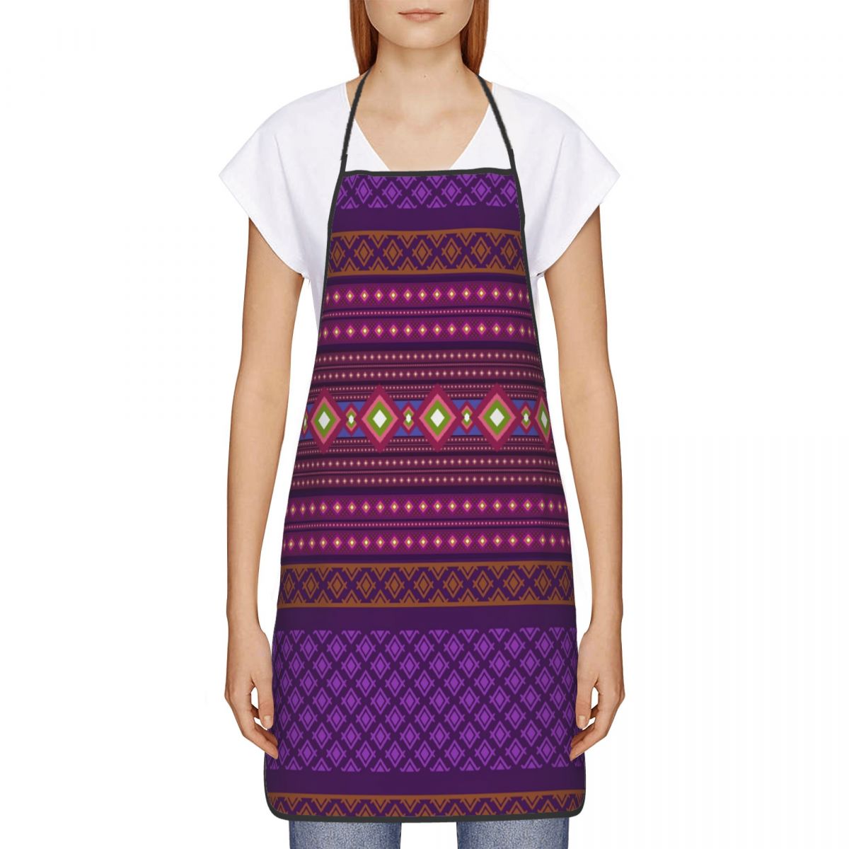Custom Bib Ikat Geometric Trib - Ikat Woven Fabric recension och pris
