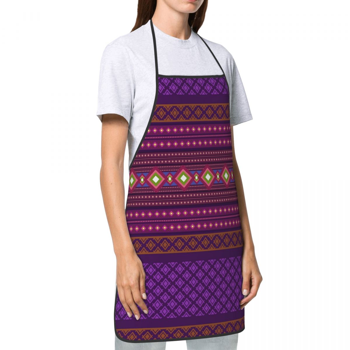 Custom Bib Ikat Geometric Trib - Ikat Woven Fabric recension och pris