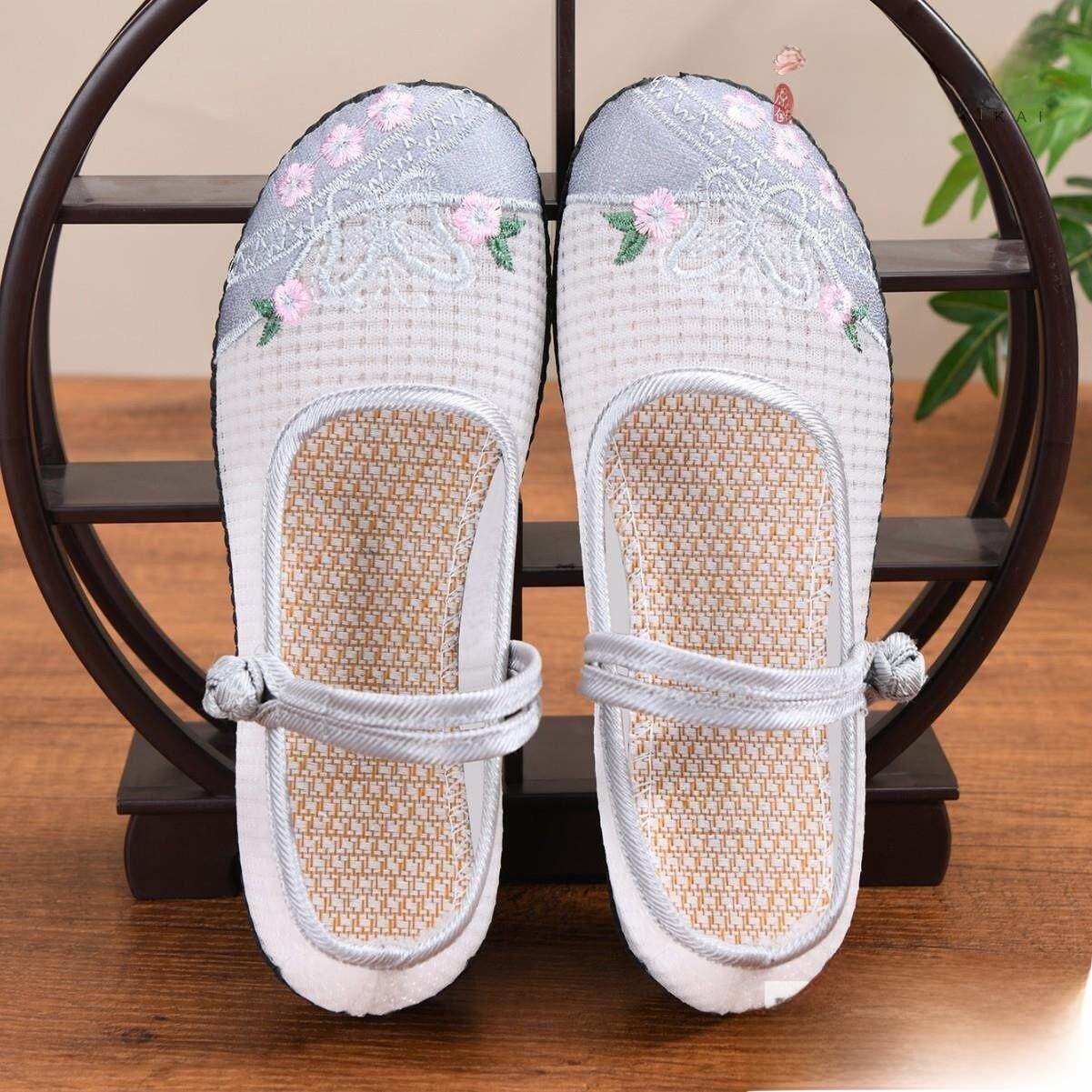 Breathable Embroidered Flat Bo - Ethnic Fashion Online recension och pris
