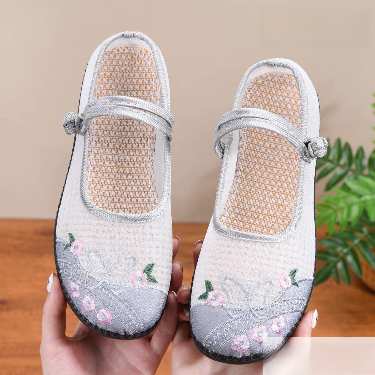 Breathable Embroidered Flat Bo - Ethnic Fashion Online recension och pris