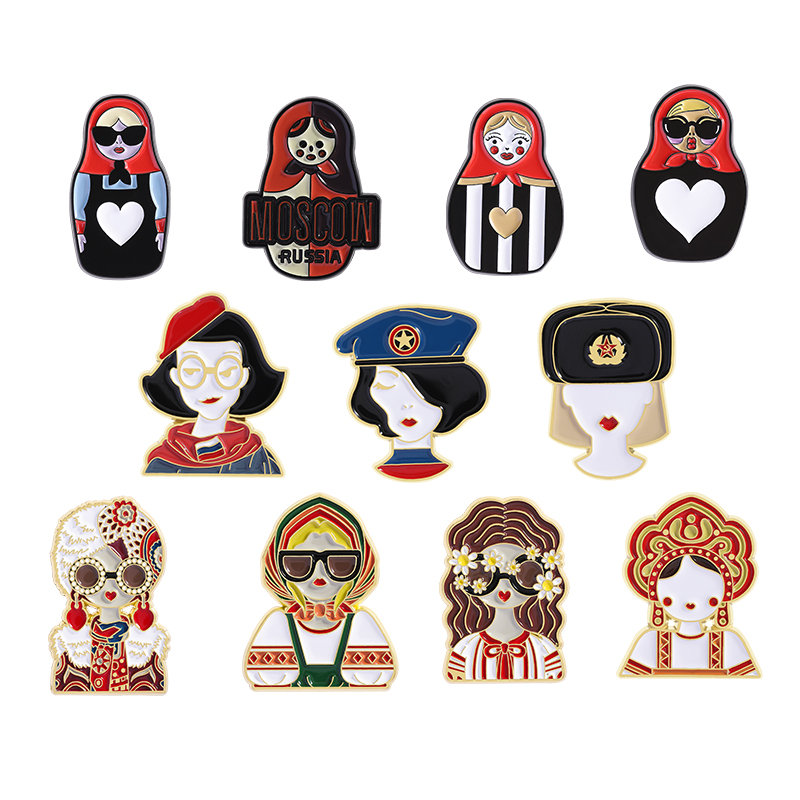 Cartoon Russian Girls Characte - Ethnic Fashion Images recension och pris