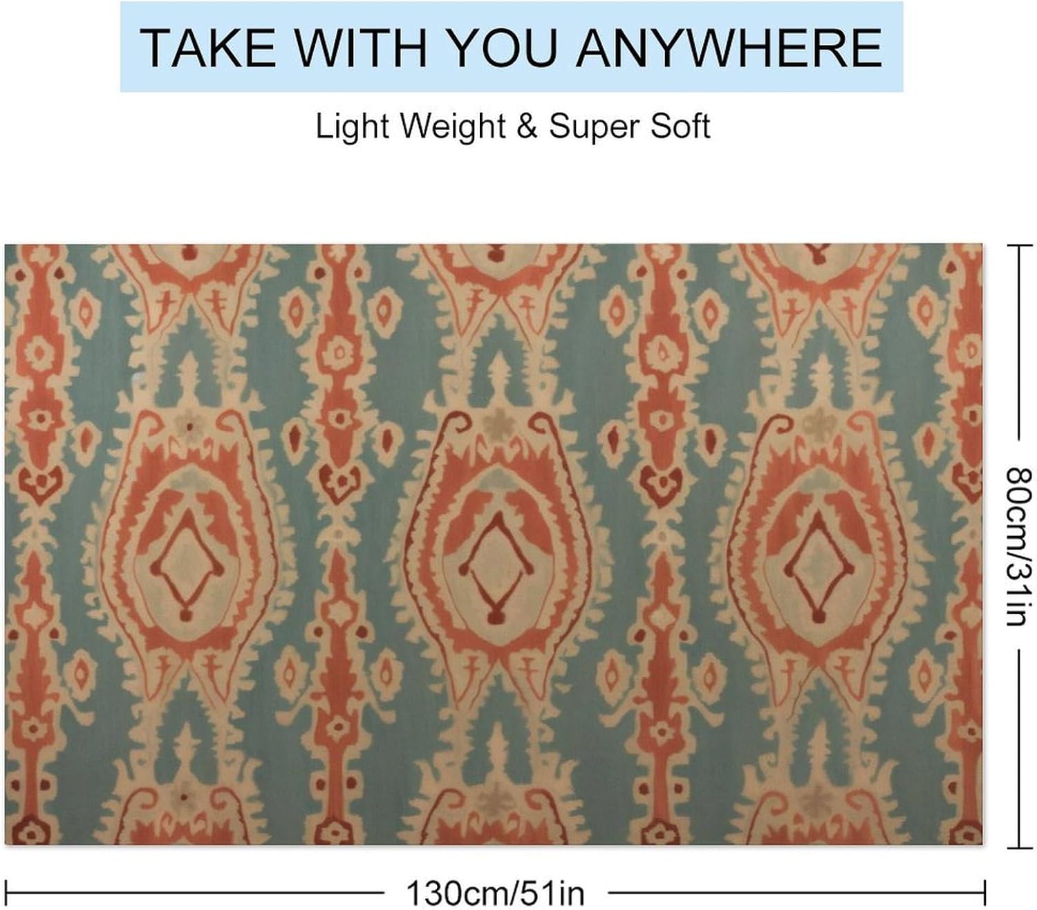 Fabric Pattern Beach Towels Ab - Ikat Woven Fabric recension och pris