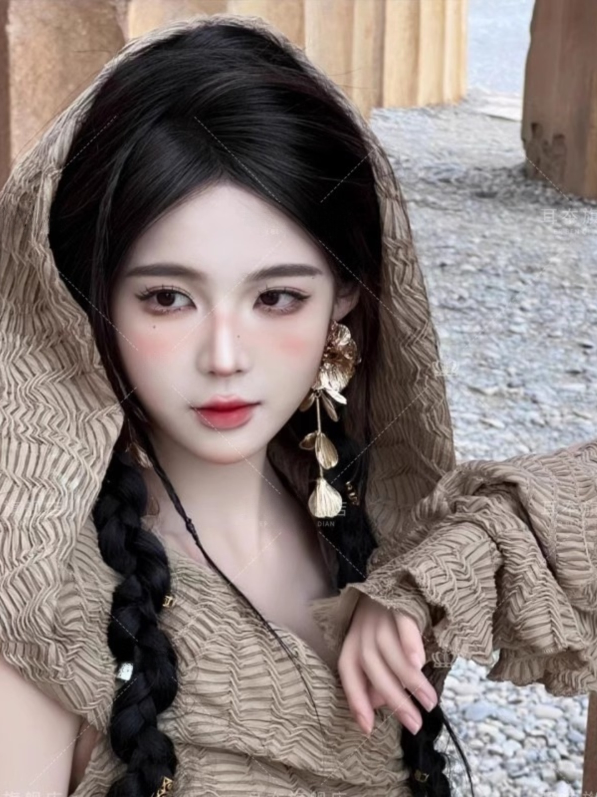 Desert  Themed Long Dress Wome - Ethnic Fashion Style recension och pris