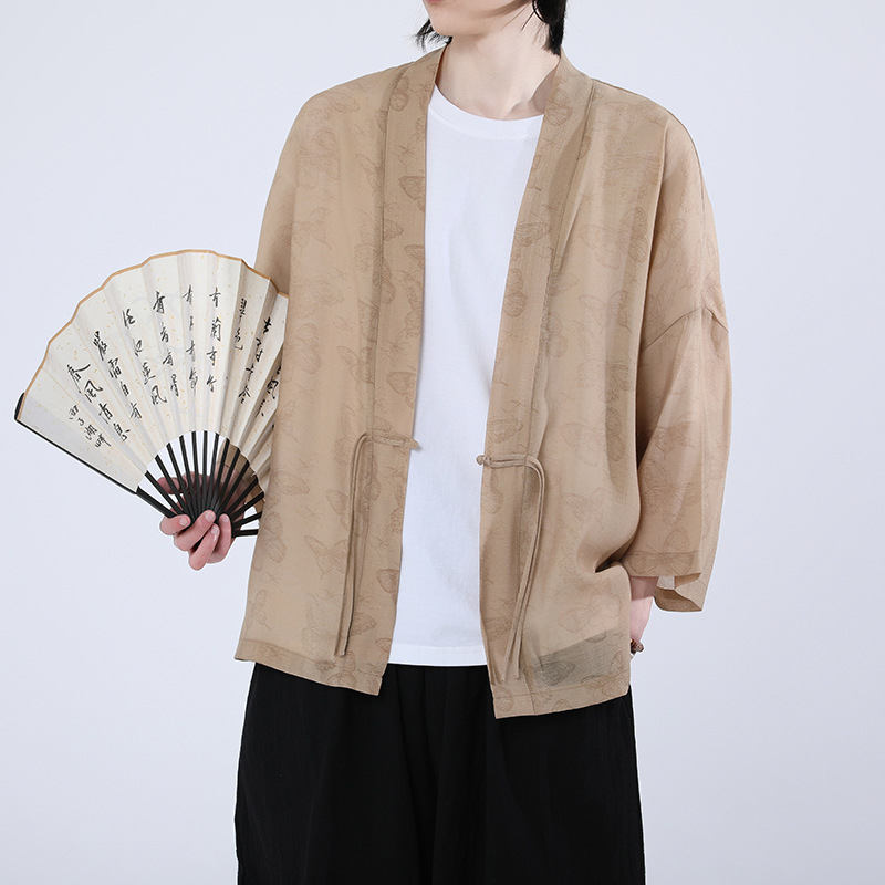 Male Japanese Kimono Plus Size - Haori Japanese Jacket recension och pris