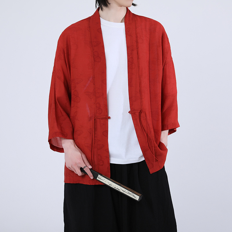 Male Japanese Kimono Plus Size - Haori Japanese Jacket recension och pris