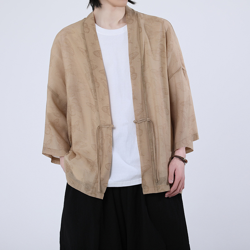 Male Japanese Kimono Plus Size - Haori Japanese Jacket recension och pris