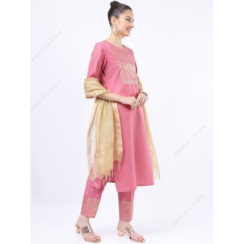 Indian/Pakistani Women's Pink  - Salwar Kameez Set recension och pris