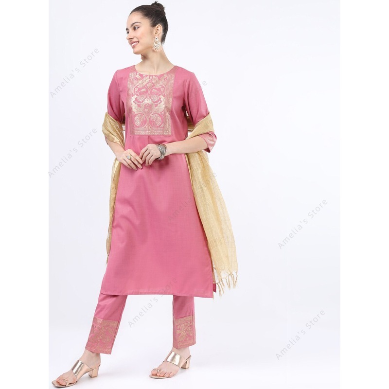 Indian/Pakistani Women's Pink  - Salwar Kameez Set recension och pris