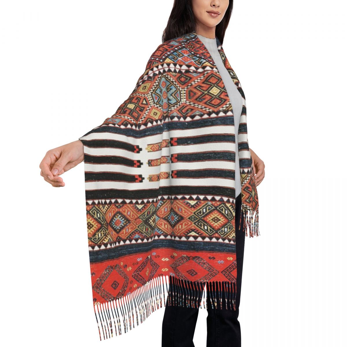 Kurdish Turkish Kilim Bohemian - Winter Ethnic Fashion For Women recension och pris