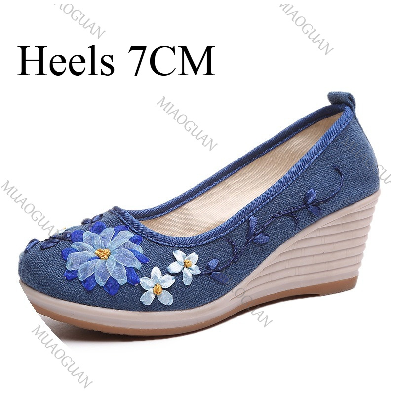 Embroidered Women Comfort Wedg - Ethnic Fashion For Women recension och pris