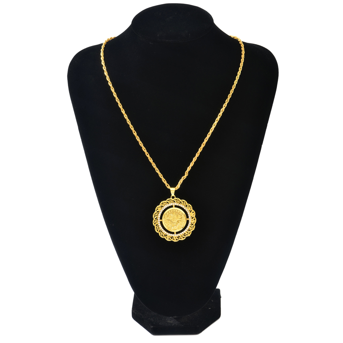 Vintage Golden Coin Necklace T - Ethnic Wear Fashion Designer recension och pris