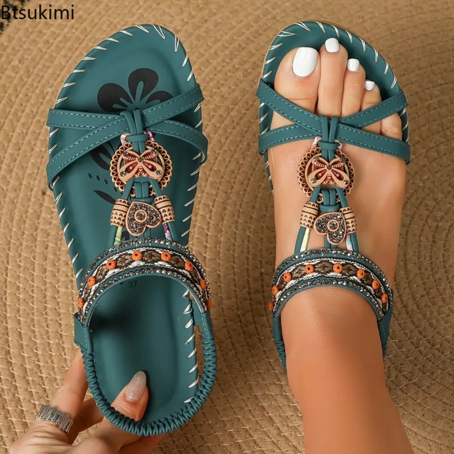 Women Bohemian Sandals Outdoor - Ethnic Fashion For Women recension och pris