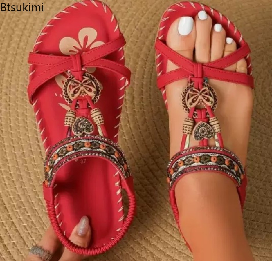Women Bohemian Sandals Outdoor - Ethnic Fashion For Women recension och pris