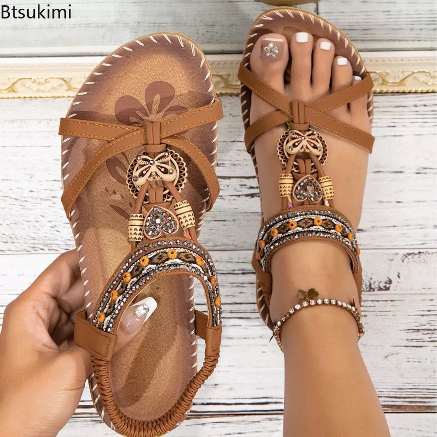 Women Bohemian Sandals Outdoor - Ethnic Fashion For Women recension och pris