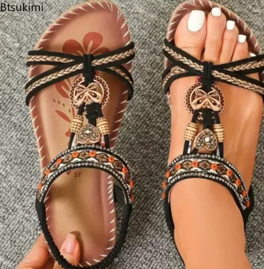 Women Bohemian Sandals Outdoor - Ethnic Fashion For Women recension och pris
