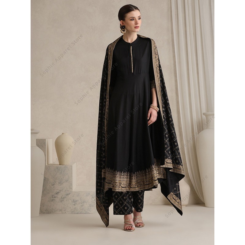 Elegant Black Indian Salwar Ka - Salwar Kameez Set recension och pris