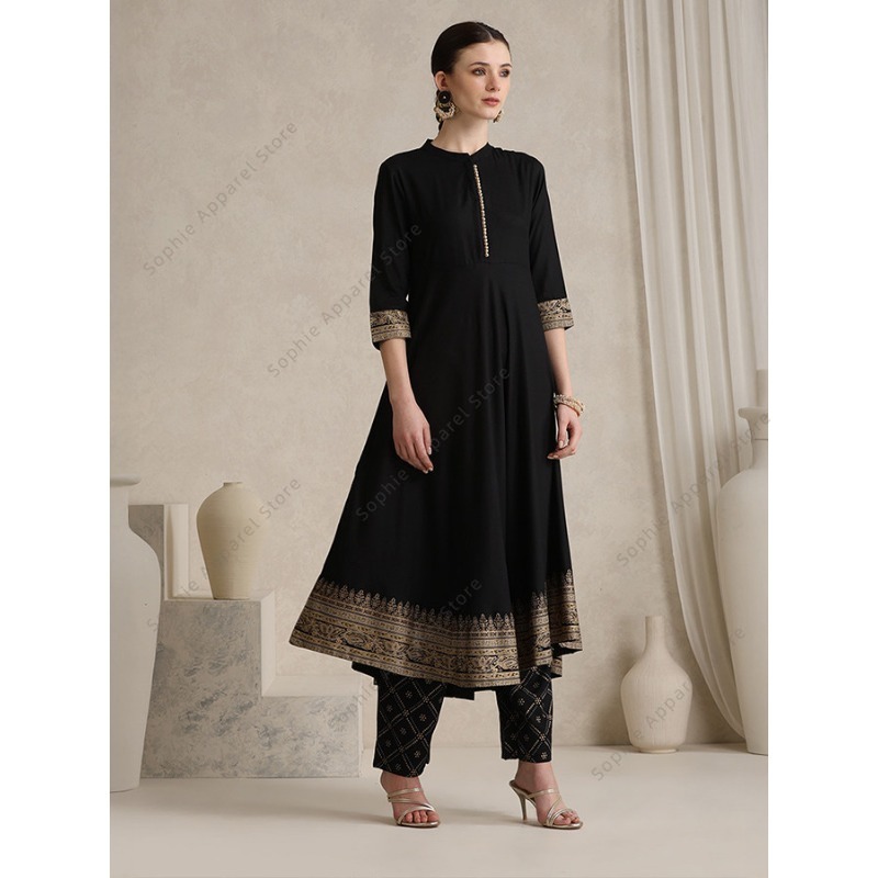 Elegant Black Indian Salwar Ka - Salwar Kameez Set recension och pris