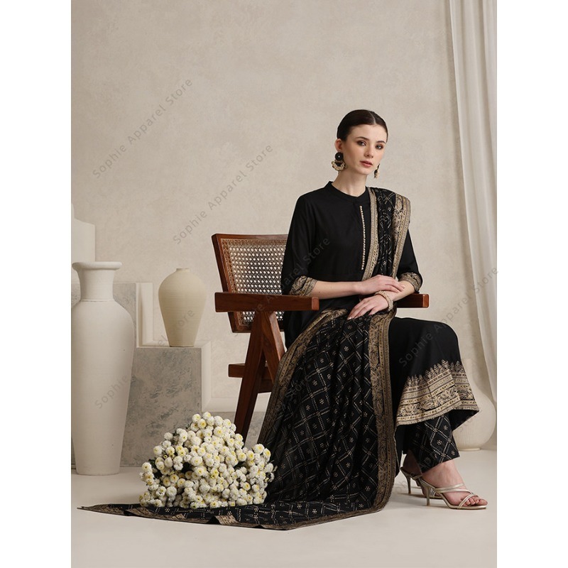 Elegant Black Indian Salwar Ka - Salwar Kameez Set recension och pris
