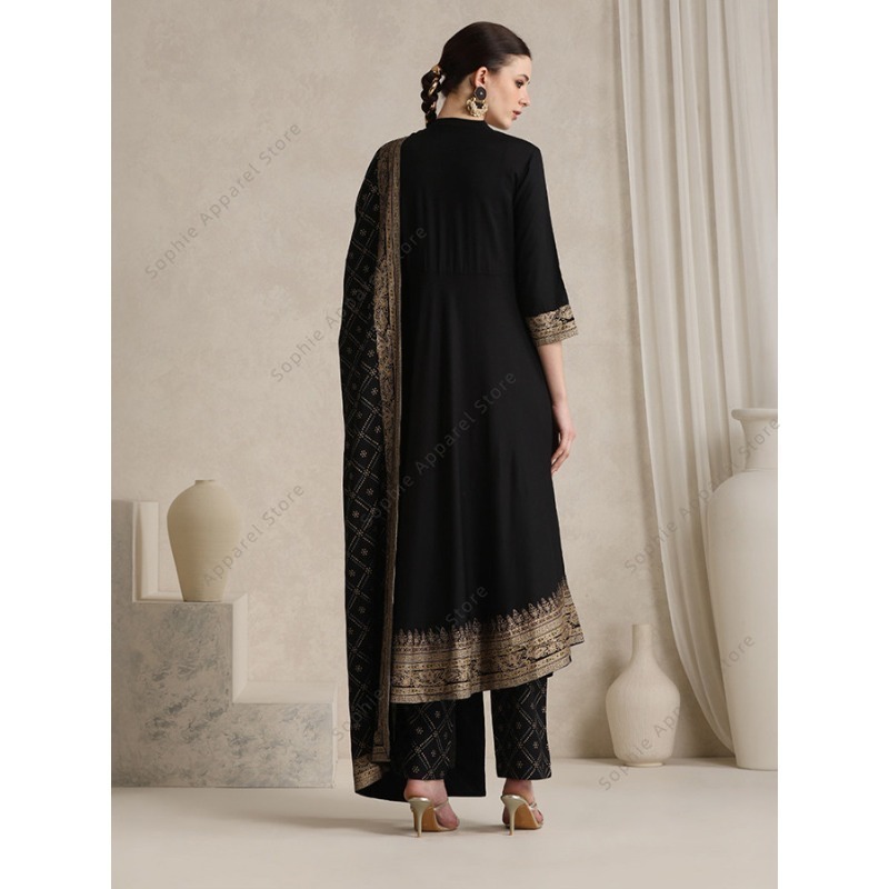 Elegant Black Indian Salwar Ka - Salwar Kameez Set recension och pris