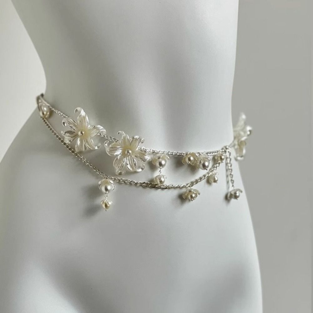 Fashion Elegant Pearl Waist Ch - Ethnic Fashion Accessories recension och pris